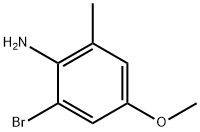 2-broMo-4-Methoxy-6-Methylaniline 구조식 이미지