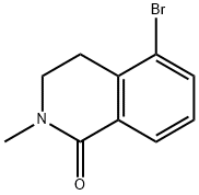 5-broMo-2-Methyl-3,4-dihydroisoquinolin-1(2H)-one 구조식 이미지