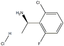 (R)-1-(2-Chloro-6-fluorophenyl)ethanaMine hydrochloride Structure