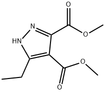 DiMethyl 5-ethyl-1H-pyrazole-3,4-dicarboxylate 구조식 이미지