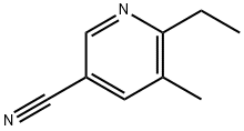 3-Pyridinecarbonitrile,6-ethyl-5-methyl-(9CI) Structure