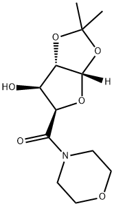 ((3AS,5R,6S,6aS)-6-hydroxy-2,2-dimethyltetrahydrofuro[2,3-d][1,3]dioxol-5-yl)(morpholino)methanone 구조식 이미지
