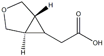 trans-3-Oxabicyclo[3.1.0]hexane-6-acetic acid Structure