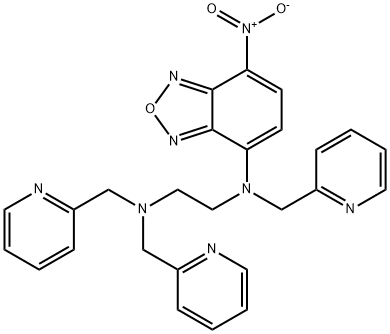 N1-(7-Nitro-2,1,3-benzoxadiazol-4-yl)-N1,N2,N2-tris(2-pyridinylMethyl)-1,2-ethanediaMine 구조식 이미지