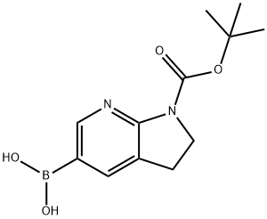 1-BOC-2,3-dihydro-7-azaindole-5-boronic acid, pinacol ester 구조식 이미지