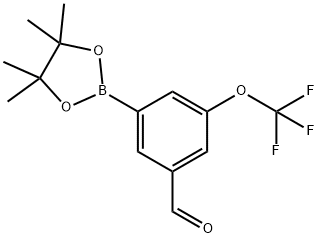 3-(4,4,5,5-TetraMethyl-1,3,2-dioxaborolan-2-yl)-5-(trifluoroMethoxy)benzaldehyde 구조식 이미지