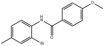 N-(2-bromo-4-methylphenyl)-4-methoxybenzamide Structure