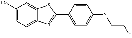2-[4'-(2-플루오로에틸)a미노페닐]-6-히드록시벤조티아졸 구조식 이미지