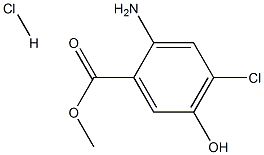 2-AMino-4-chloro-5-hydroxybenzoic Acid Methyl Ester Hydrochloride Structure