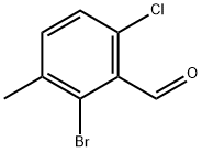 2-BROMO-6-CHLORO-3-METHYLBENZALDEHYDE Structure