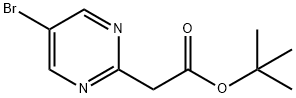 tert-Butyl 2-(5-broMopyriMidin-2-yl)acetate Structure