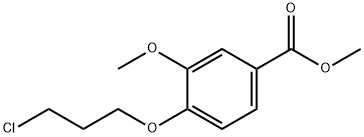 Methyl 4-(3-chloropropoxy)-3-Methoxybenzoate 구조식 이미지