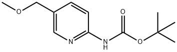 tert-Butyl 5-(methoxymethyl)pyridin-2-ylcarbamate 구조식 이미지