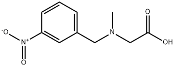 2-(N-(3-nitrobenzyl)-N-methylamino)acetic acid 구조식 이미지