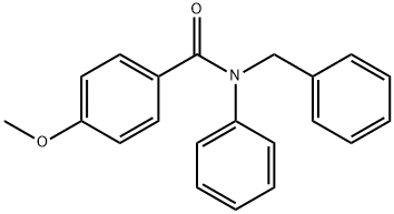 N-Benzyl-4-Methoxy-N-phenylbenzaMide, 97% 구조식 이미지