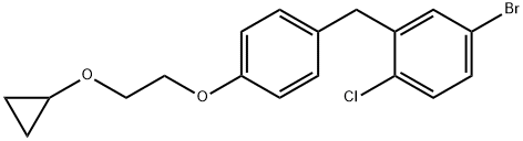 4-broMo-1-chloro-2-(4-(2-cyclopropoxyethoxy)benzyl)benzene Structure