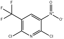 2,6-Dichloro-3-nitro-5-(trifluoromethyl)pyridine 구조식 이미지