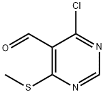 4-CHLORO-5-FORMYL-6-THIOMETHYLPYRIMIDINE Structure