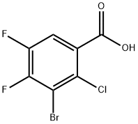 3-BroMo-2-클로로-4,5-디플루오로벤조산 구조식 이미지