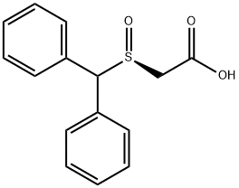 Acetic acid, [(S)-(diphenylMethyl)sulfinyl]- Structure