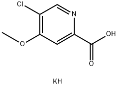 PotassiuM 5-chloro-4-Methoxypicolinate Structure