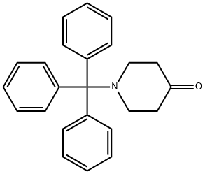 1-트리페닐메틸피페리딘-4-온 구조식 이미지
