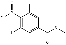 Methyl 3,5-difluoro-4-nitrobenzoate 구조식 이미지