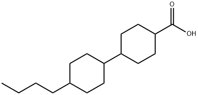 4'-Butyl-[1,1'-bicyclohexyl]-4-carboxylic acid Structure