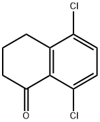 5,8-dichloro-3,4-dihydro-2H-naphthalen-1-one 구조식 이미지