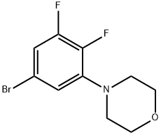 4-(5-broMo-2,3-difluorophenyl)Morpholine 구조식 이미지