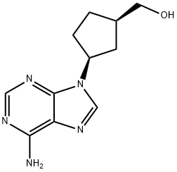 2-aMino-9-((1R,4S)-4-(hydroxyMethyl)cyclopent-2-enyl)-4,9-dihydro-1H-purin-6(5H)-one Structure