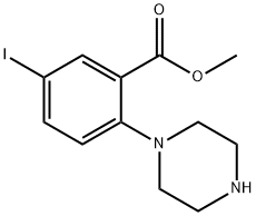 Methyl 5-iodo-2-(piperazin-1-yl)benzoate Structure