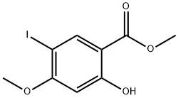 Methyl 2-hydroxy-5-iodo-4-Methoxybenzoate 구조식 이미지