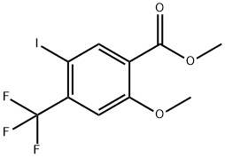 Methyl 5-iodo-2-Methoxy-4-(trifluoroMethyl)benzoate 구조식 이미지