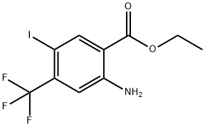 Ethyl 2-aMino-5-iodo-4-(trifluoroMethyl)benzoate 구조식 이미지