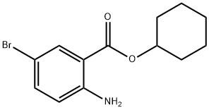 Cyclohexyl 2-aMino-5-broMobenzoate 구조식 이미지