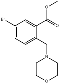 Methyl 5-broMo-2-(MorpholinoMethyl)benzoate Structure