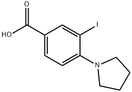 3-Iodo-4-(pyrrolidin-1-yl)benzoic acid 구조식 이미지