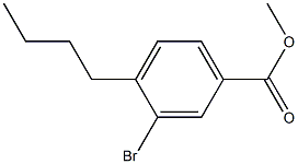 Methyl 3-broMo-4-butylbenzoate Structure