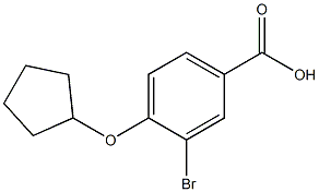 3-BroMo-4-(cyclopentyloxy)benzoic acid Structure