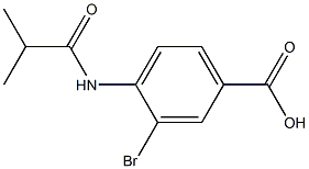 3-BroMo-4-isobutyraMidobenzoic acid Structure