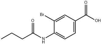 3-BroMo-4-butyraMidobenzoic acid Structure