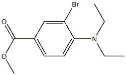 Methyl 3-broMo-4-(diethylaMino)benzoate Structure