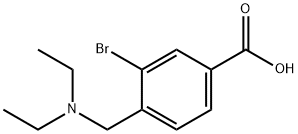 3-BroMo-4-((diethylaMino)Methyl)benzoic acid Structure