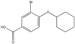 3-BroMo-4-(cyclohexyloxy)benzoic acid Structure