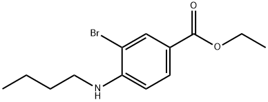 Ethyl 3-broMo-4-(butylaMino)benzoate Structure