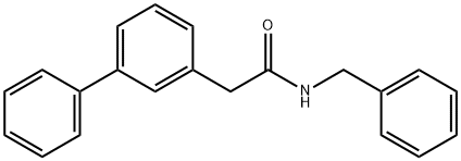 N-benzyl-2-(biphenyl-3-yl)acetamide Structure