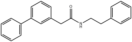 2-(biphenyl-3-yl)-N-phenethylacetamide Structure