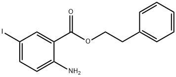 Phenethyl 2-aMino-5-iodobenzoate Structure