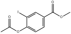 Methyl 4-acetoxy-3-iodobenzoate 구조식 이미지
